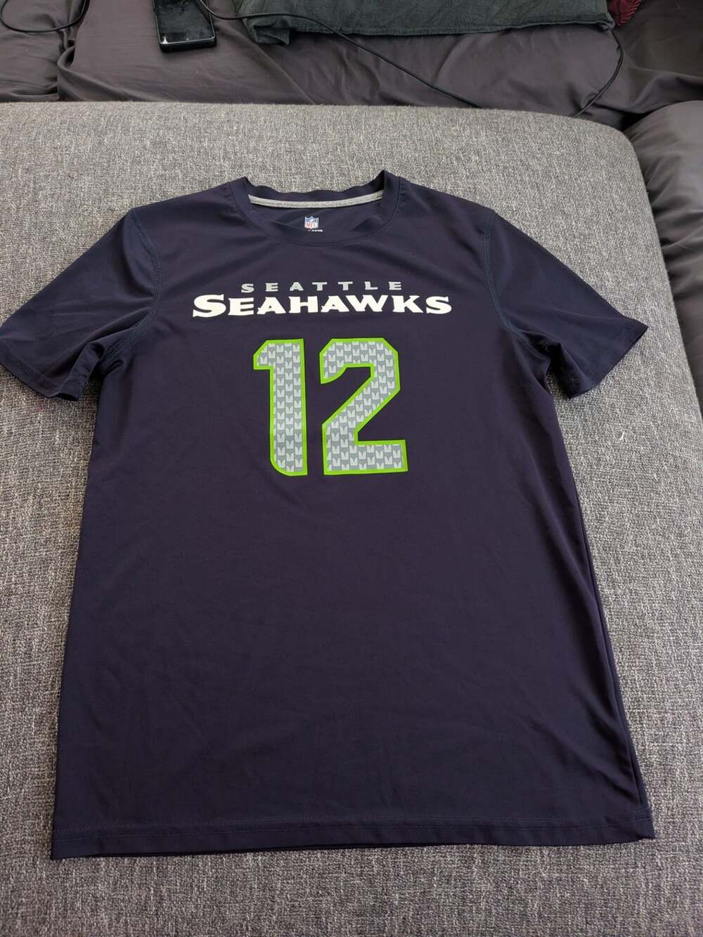 Seattle Seahawks Fan #12 NFL Children's Youth Kids Size L 14-16 Jersey